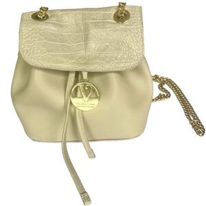 Valentina | Convertible Ivory Gold Tone Purse | Women’s Genuine Leather Bag